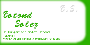 botond solcz business card